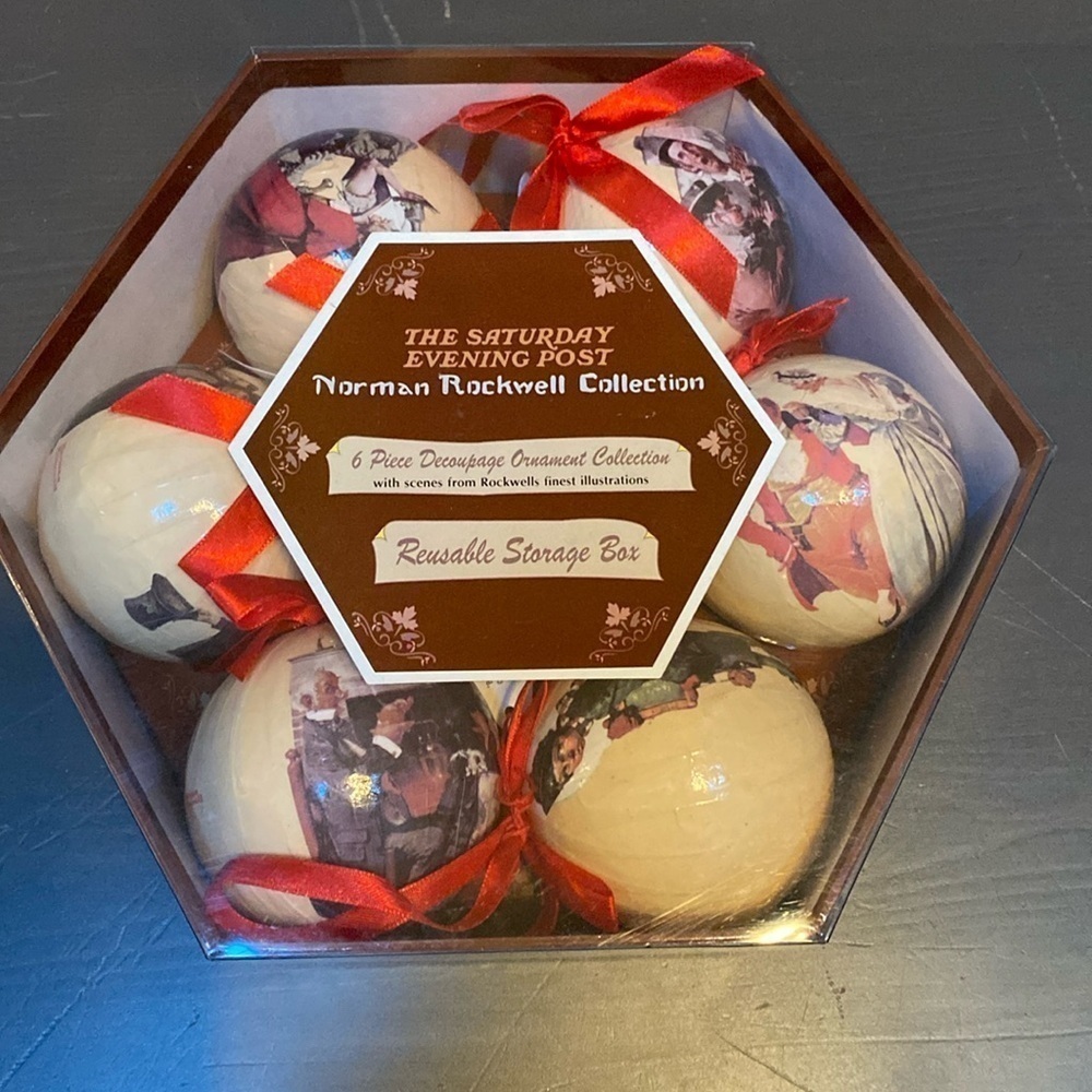 Vintage Norman Rockwelll ornaments